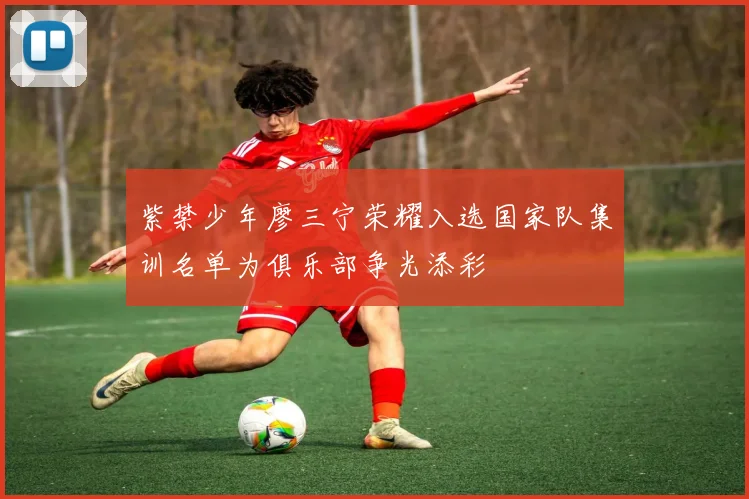 紫禁少年廖三宁荣耀入选国家队集训名单为俱乐部争光添彩